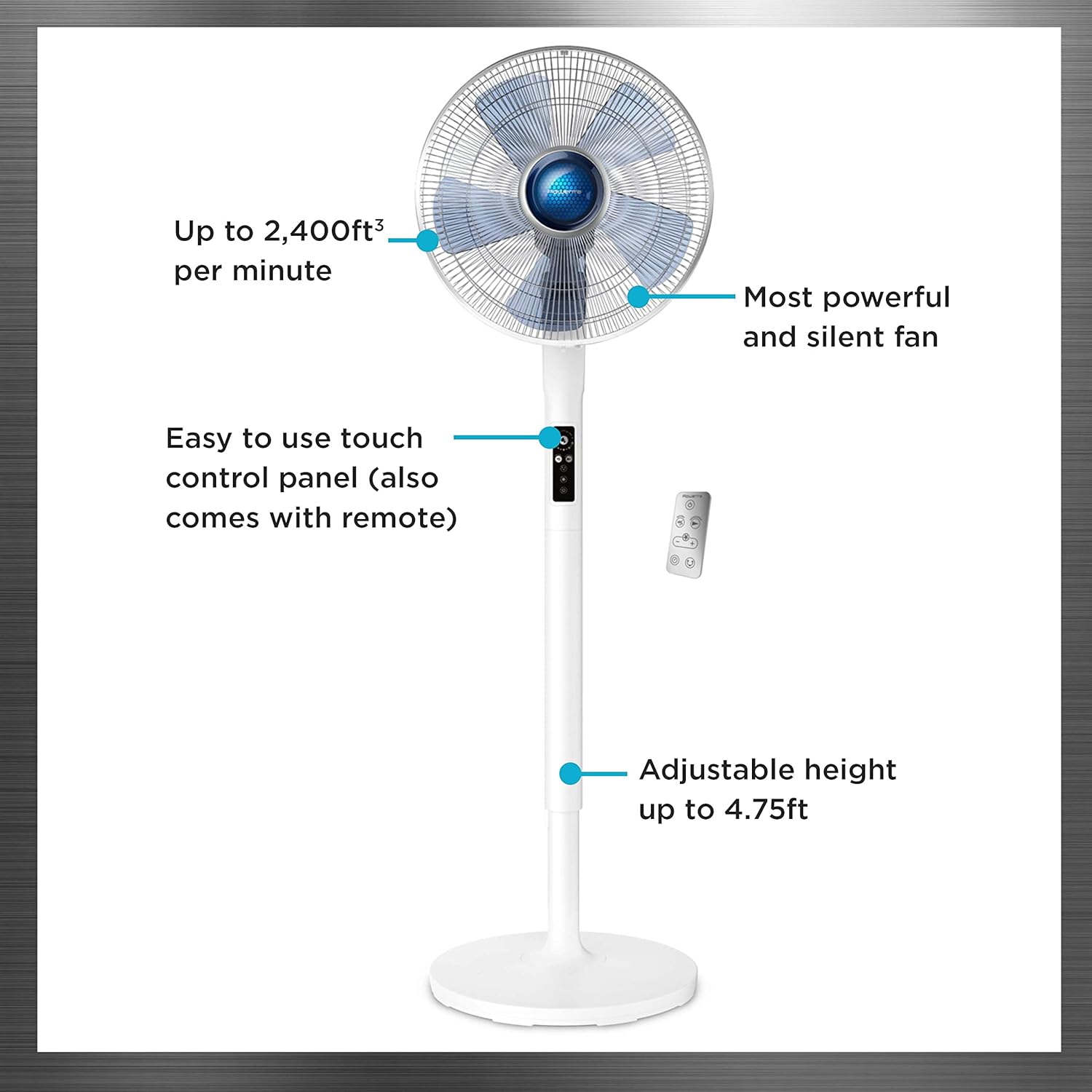 Ventilateur sur pied Turbo Silence Extreme+ 16" - Rowenta    - Rowenta - Ventilateur -  - La Guilde Culinaire