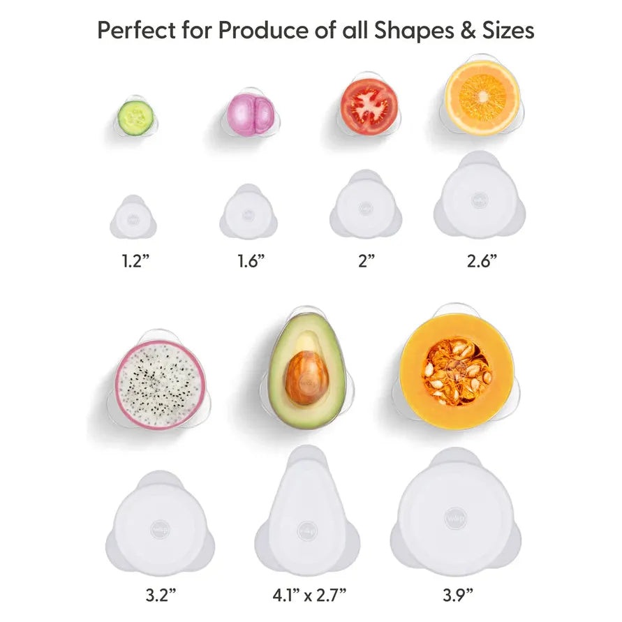 Couvercles pour fruits et légumes en silicone    - W&P - Couvercle silicone -  - La Guilde Culinaire