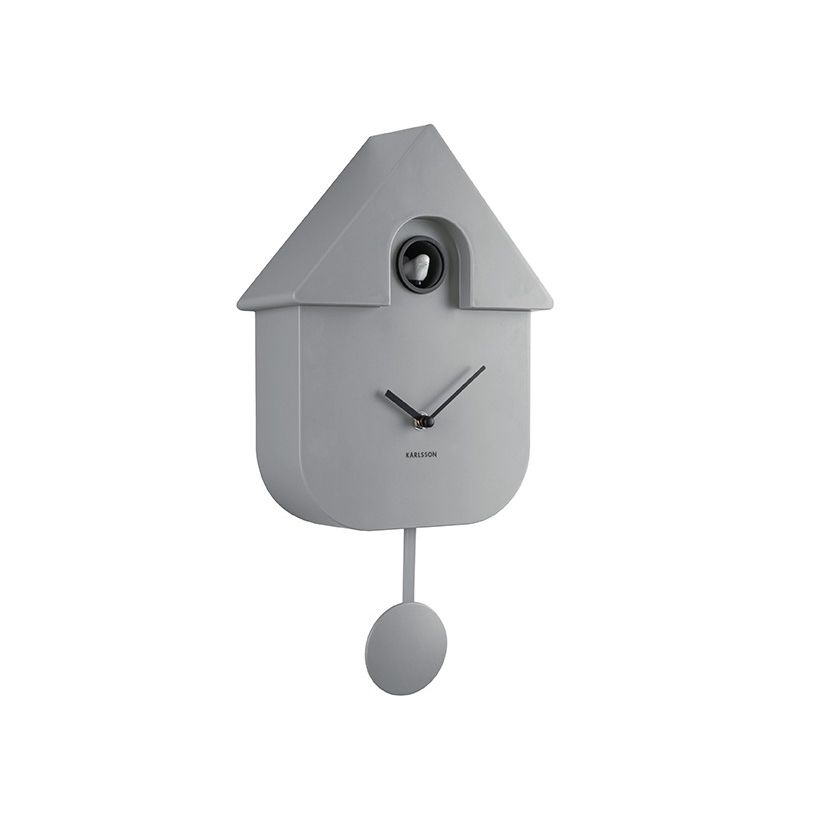 Horloge "The Modern Cuckoo" Gris souris - Horloge Karlsson - Horloge - M5-KMC-GY01 - La Guilde Culinaire