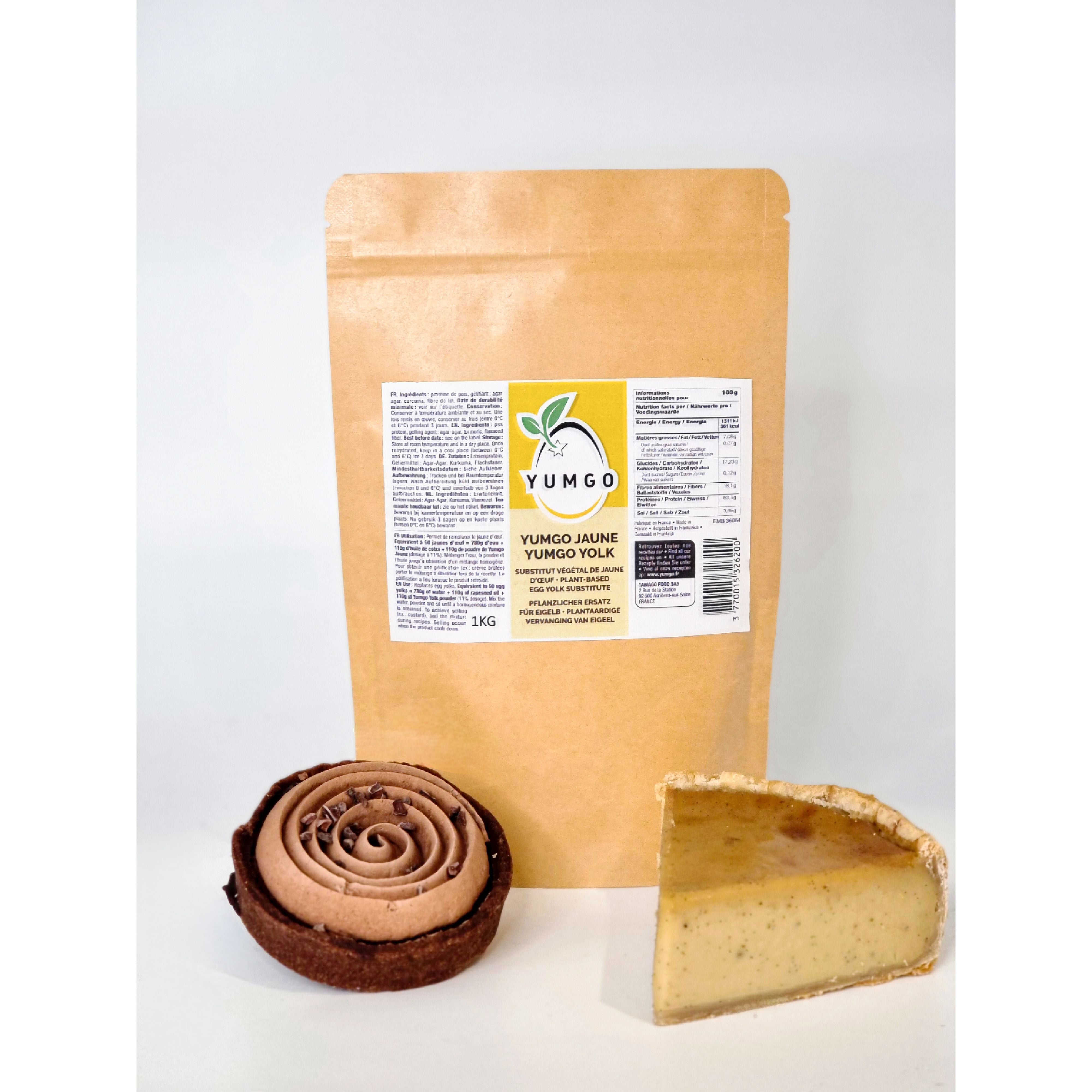 YUMGO Jaune Poudre – Substitut de jaune d’oeuf - Yumgo - Poudre d'oeuf - - La Guilde Culinaire