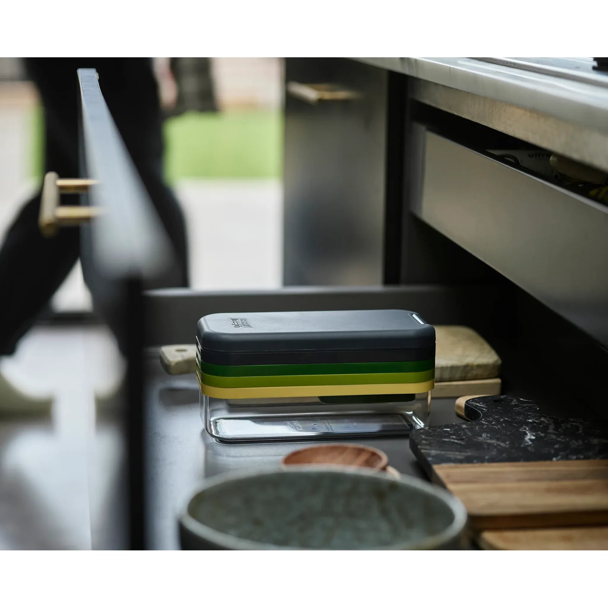 Multi-prep Compact ens. 4-en-1 pour trancher - Joseph Joseph - Râpe et zesteur - - La Guilde Culinaire