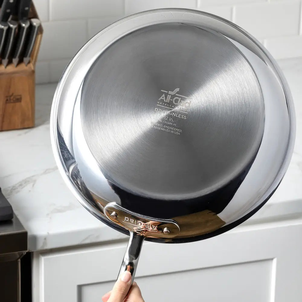 Poêle à frire D3 en acier inoxydable 3 plis, 20 cm - All-Clad - Poêle à frire - - La Guilde Culinaire