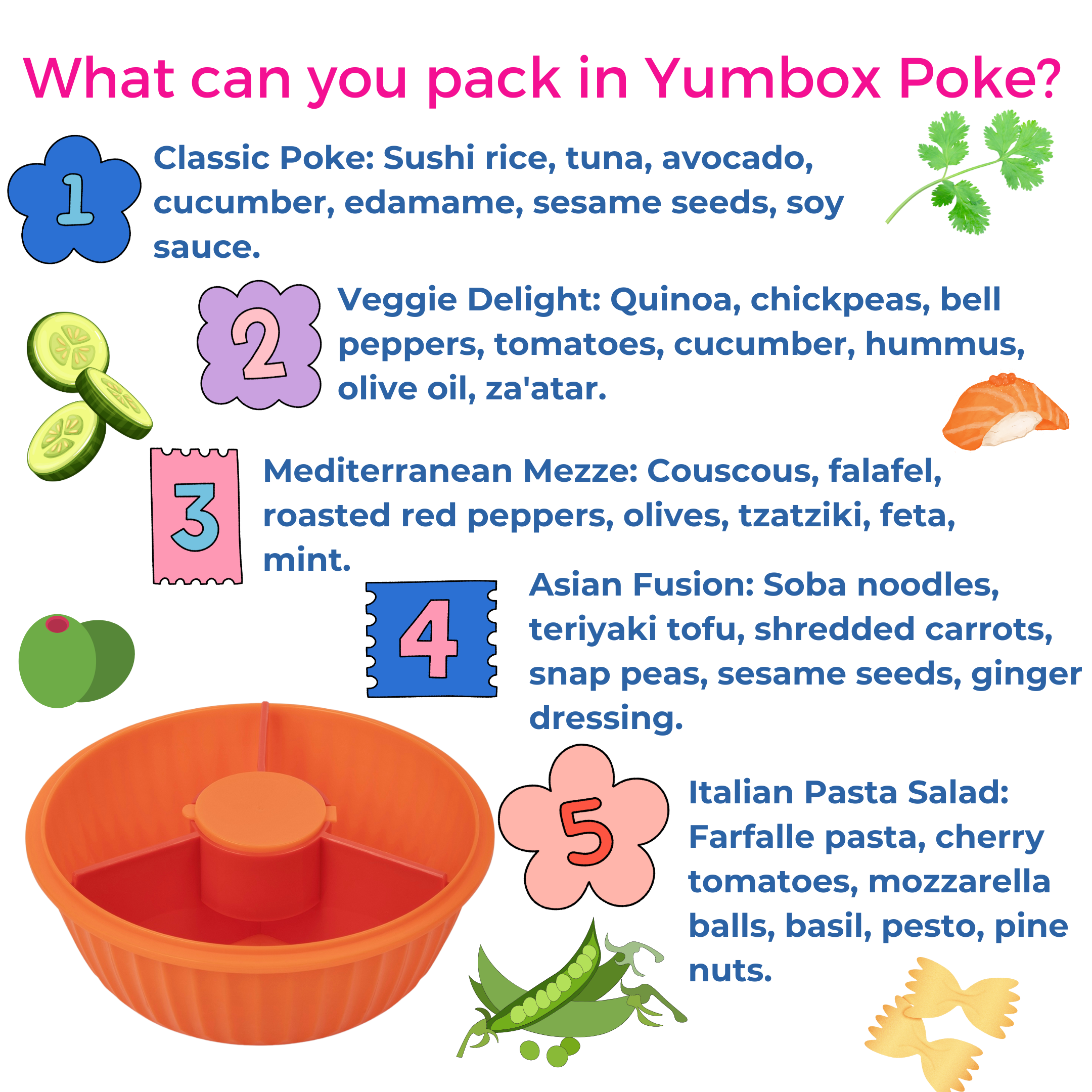 Bol Bento Étanche Yumbox pour Salades et Plats à base de Céréales - Yumbox - Boîte à repas - - La Guilde Culinaire
