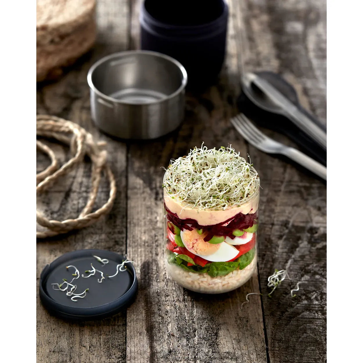 Pot-repas en verre - Black + Blum London - Boîte à repas - - La Guilde Culinaire