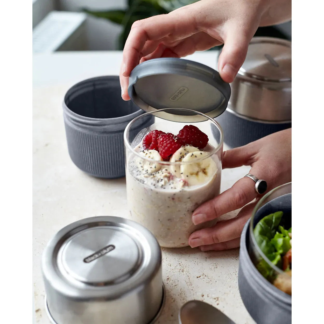Pot-repas en verre - Black + Blum London - Boîte à repas - - La Guilde Culinaire