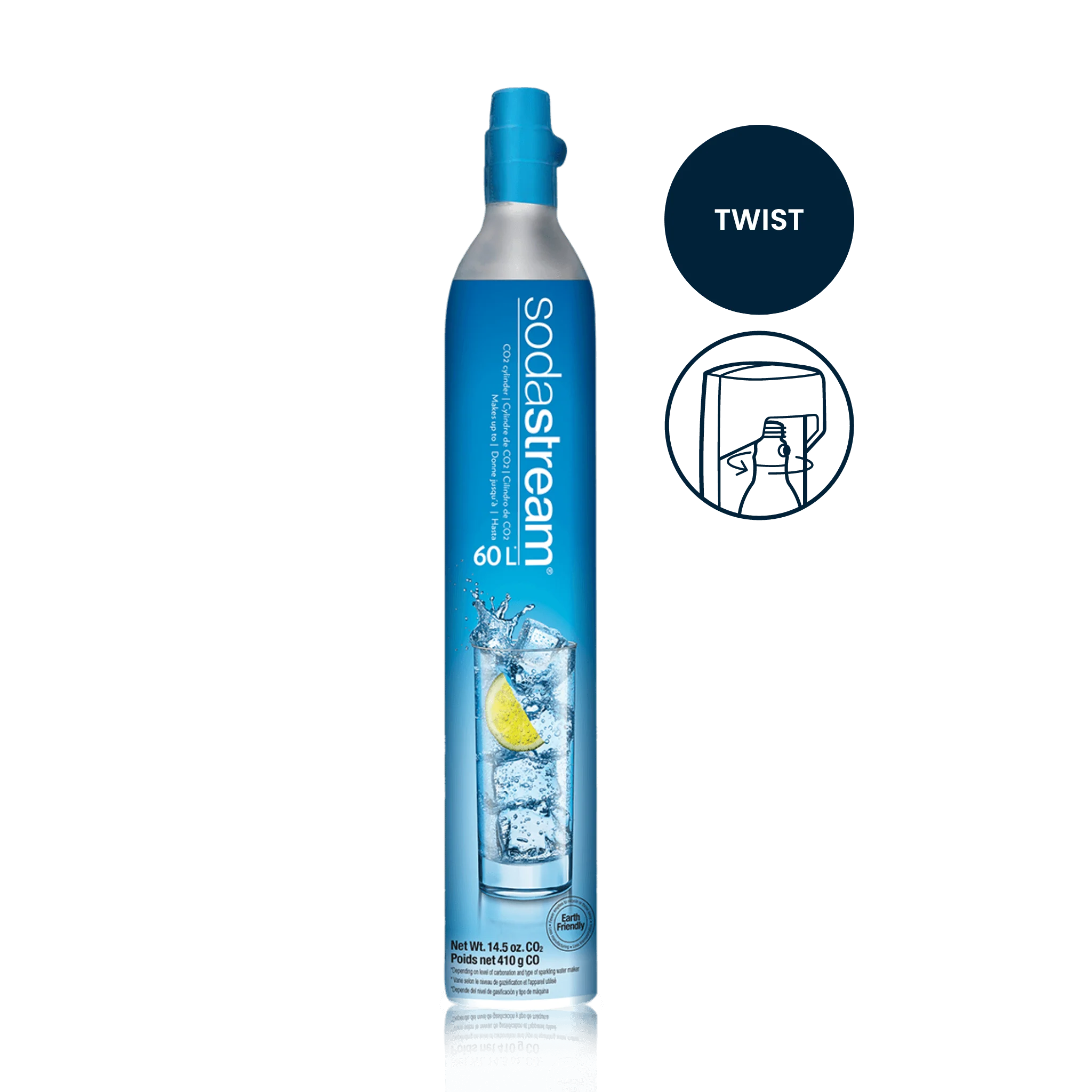 Cylindre Classique de remplacement de CO2 à gazéification (RAMASSAGE BOUTIQUE)    - Sodastream - Cartouche de CO2 -  - La Guilde Culinaire