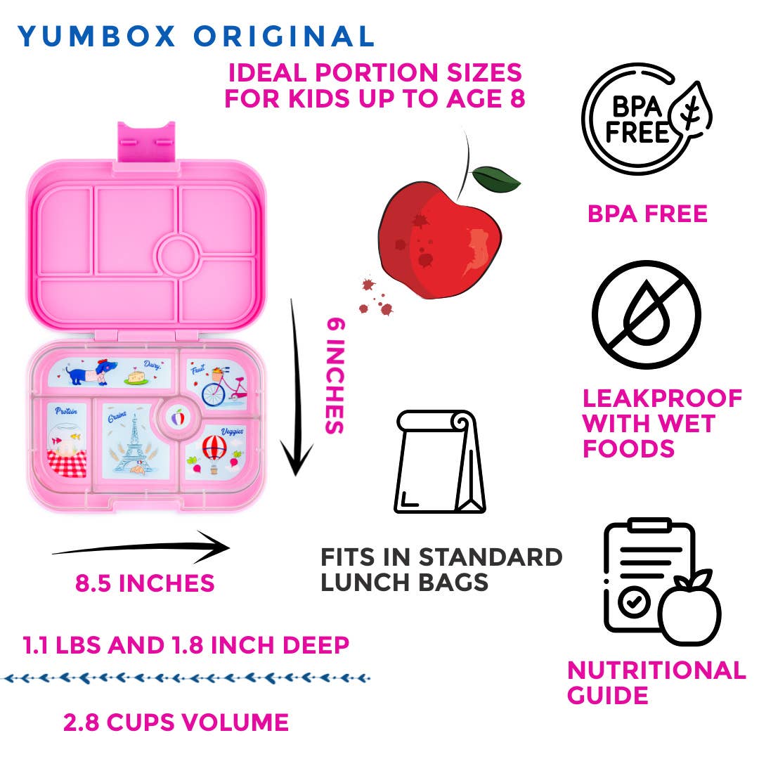 Yumbox Original - Boîte à Lunch Bento Étanche pour Enfants - Yumbox - Boîte à repas - - La Guilde Culinaire
