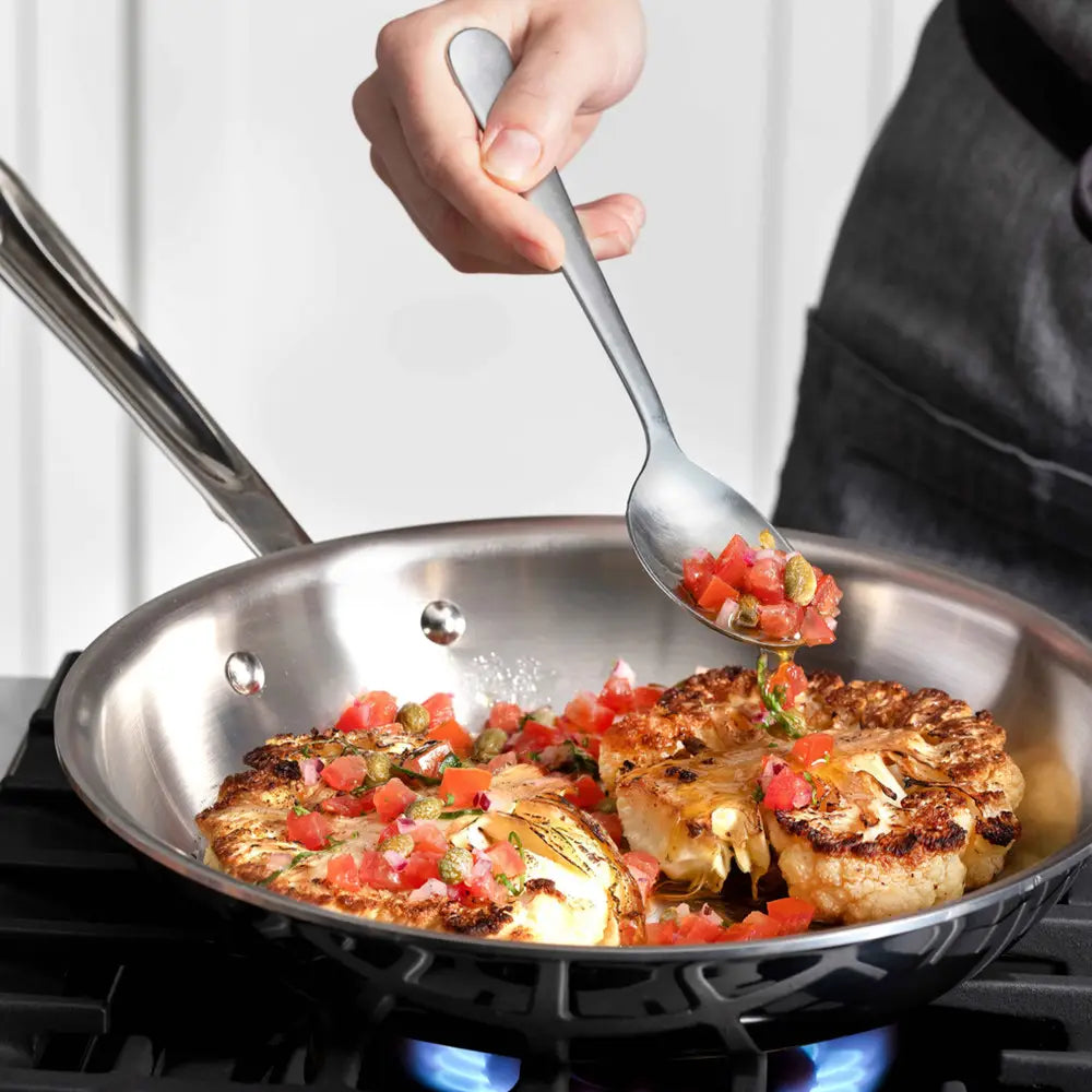 Poêle à frire D3 en acier inoxydable 3 plis, 20 cm - All-Clad - Poêle à frire - - La Guilde Culinaire