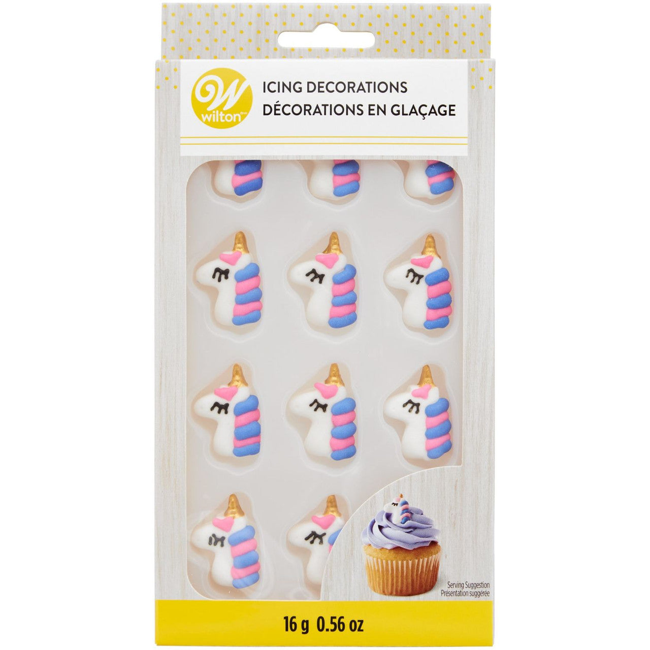 Décorations en glaçage royal Licorne, 12 pièces - Wilton - Décors sucrés - - La Guilde Culinaire