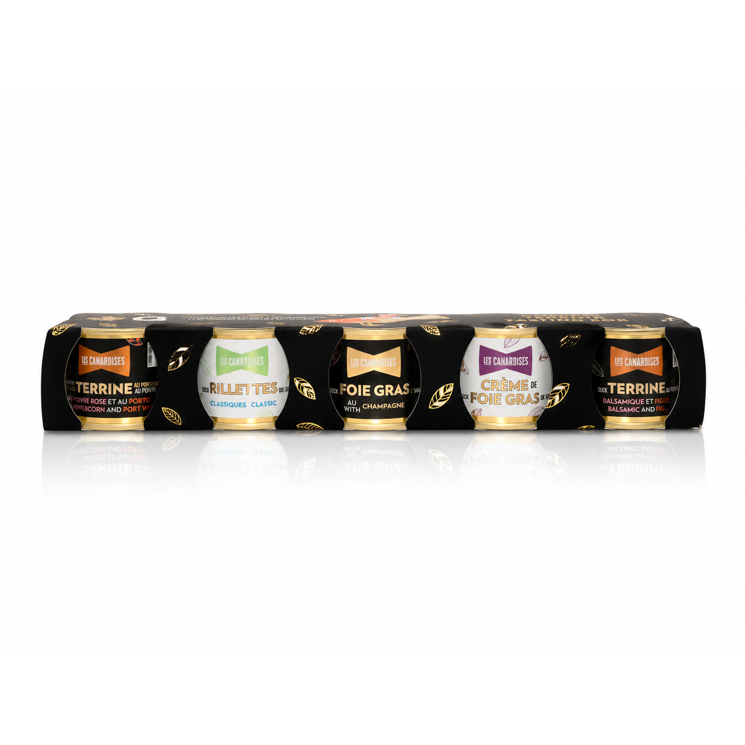 Coffret PRESTIGE NOIR – 5 Mini format dégustation - Les Canardises - Pâté - - La Guilde Culinaire