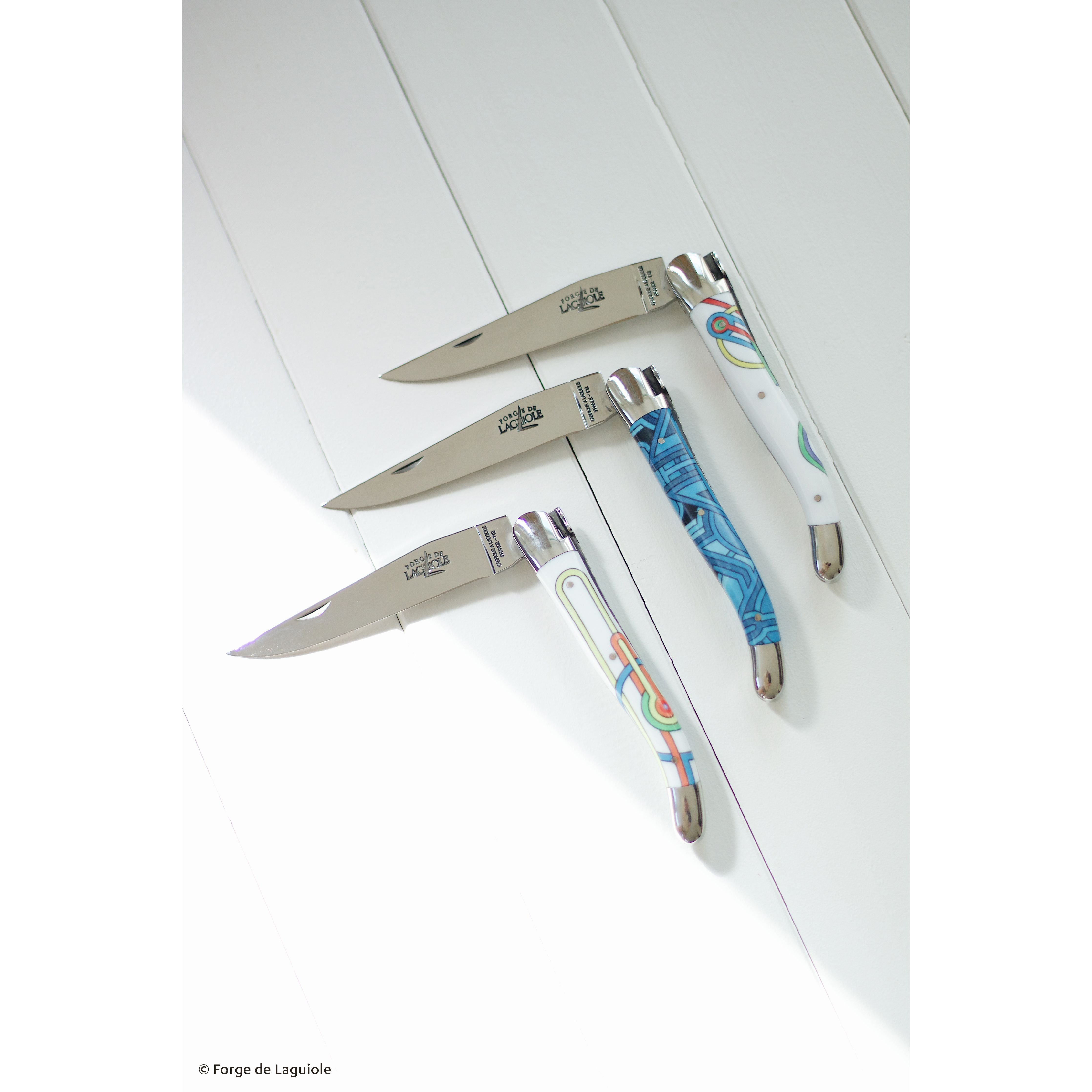 Couteau pliant 11 cm, mitres inox brillant, Seize Happywallmaker – Laguiole - Laguiole - Couteau de poche - - La Guilde Culinaire