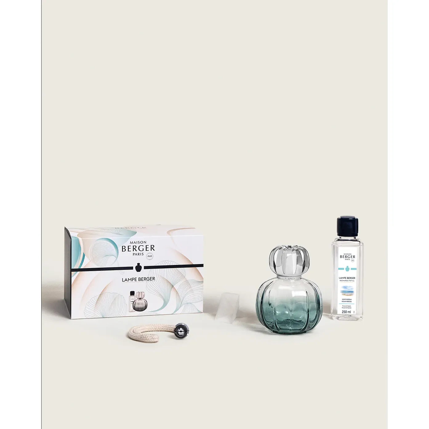 Coffret lampe Berger Corali Verte - Maison Berger Paris - Coffret Lampe Berger - - La Guilde Culinaire