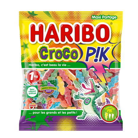 Haribo Croco Pik, sachet 120g - Haribo - Bonbons - - La Guilde Culinaire