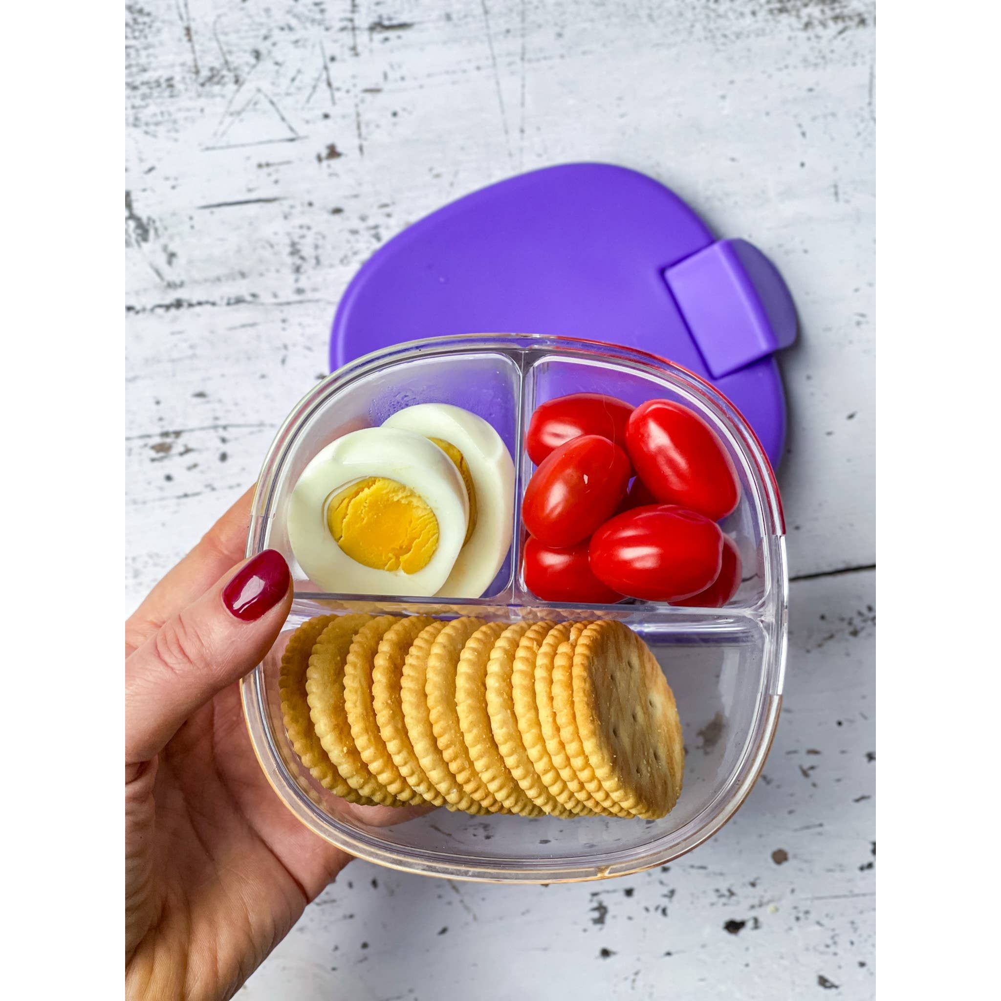 Bol à collation étanche avec 3 compartiments - Framboise rose - Yumbox - Boîte à repas - - La Guilde Culinaire