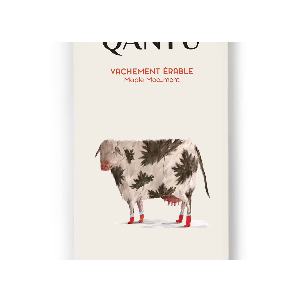 Chocolat au lait Vachement érable 55% - QANTU - Tablette de chocolat - - La Guilde Culinaire
