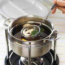 Épuisette à fondue en acier inoxydable    - Trudeau - Service à fondue -  - La Guilde Culinaire