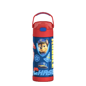 Bouteille d'eau FUNtainer avec paille 14oz (410 ml) - Pat Patrouille - Thermos - Bouteille d'eau - - La Guilde Culinaire
