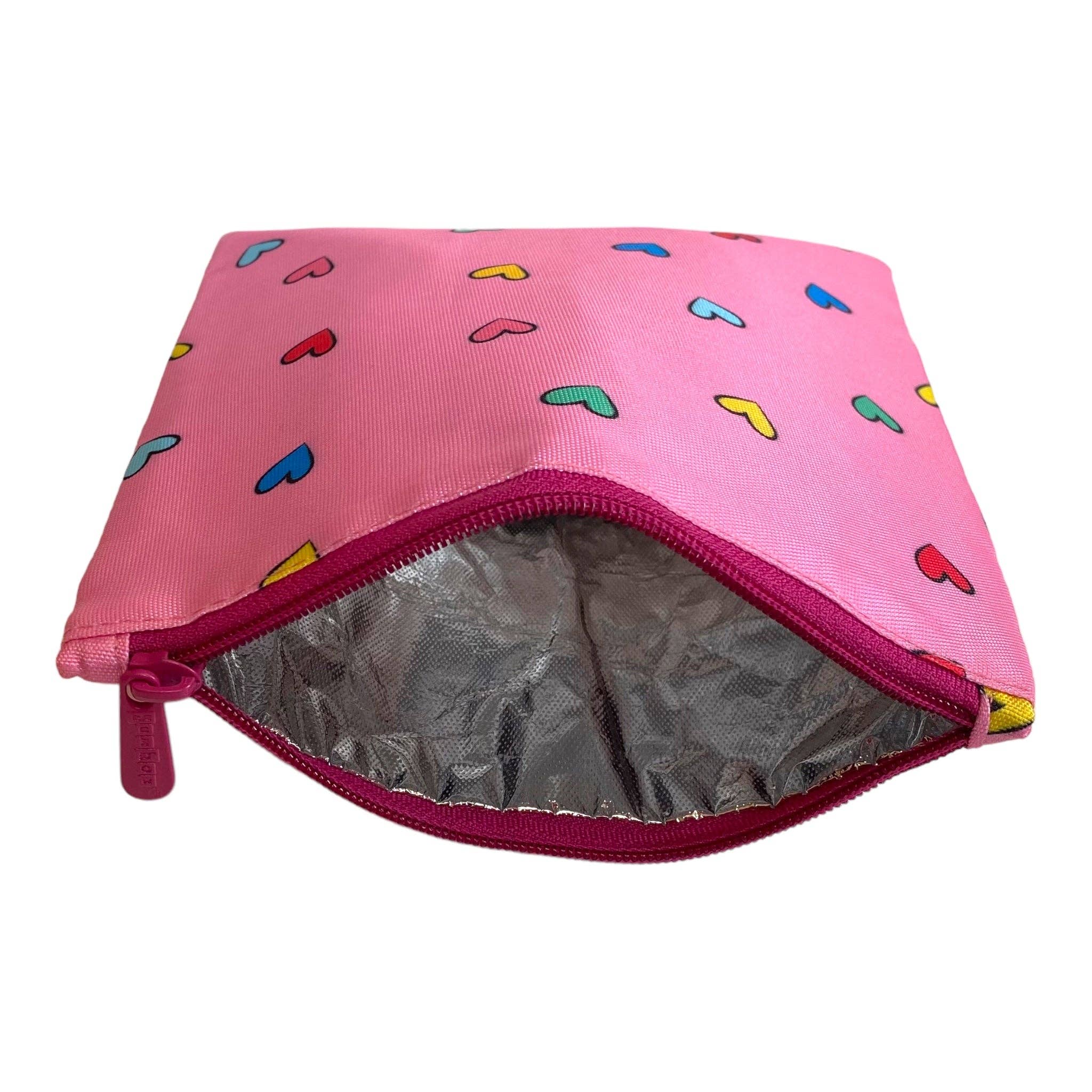 Sachets réutilisables pour encas et sandwichs — Lot de 2, motifs cœurs et chiens - Yumbox - Boîte à repas - - La Guilde Culinaire