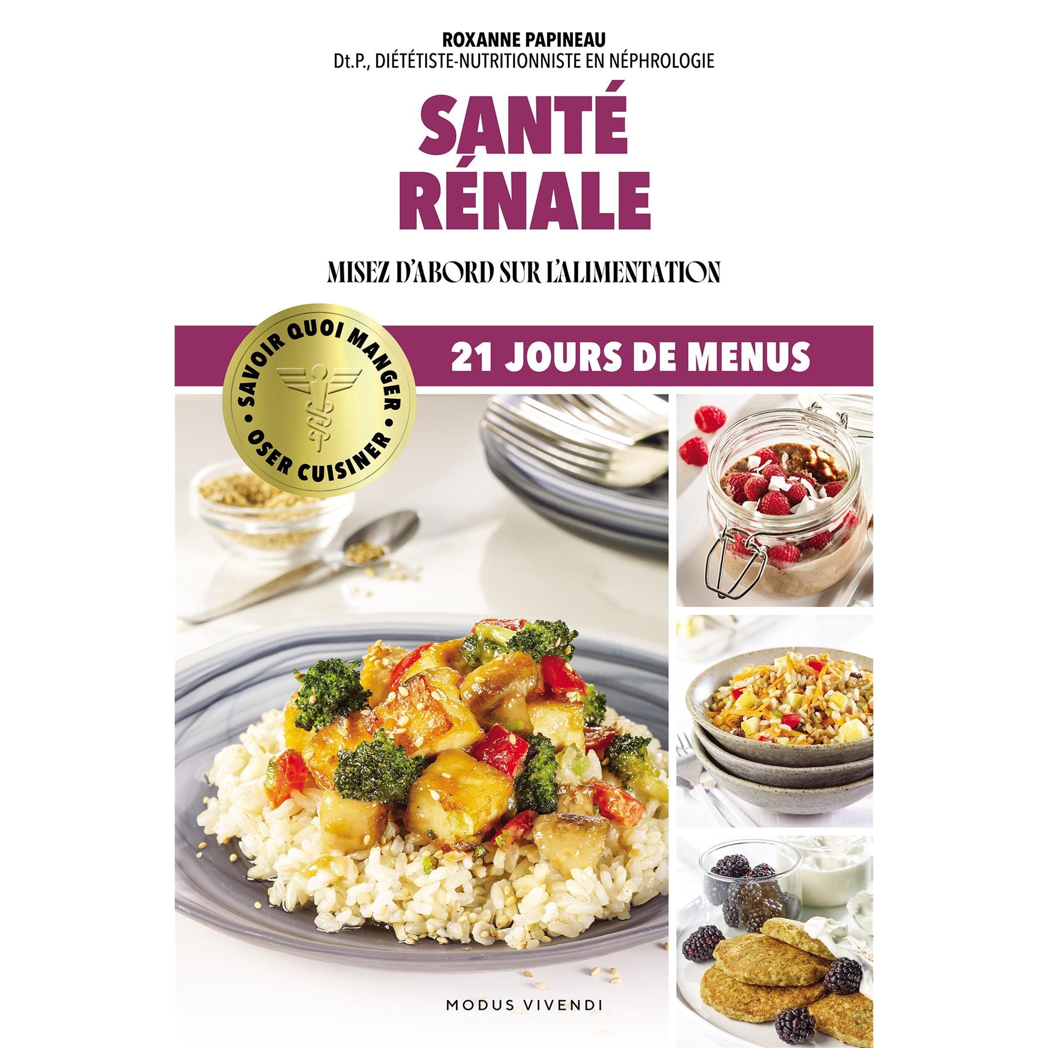 Santé rénale : misez d'abord sur l'alimentation - Modus Vivendi Ed. - Livre de cuisine - - La Guilde Culinaire
