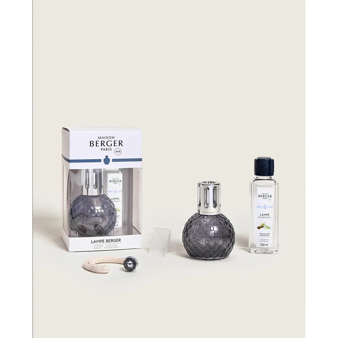 Coffret lampe Berger Disco Grise - Maison Berger Paris - Coffret Lampe Berger - - La Guilde Culinaire