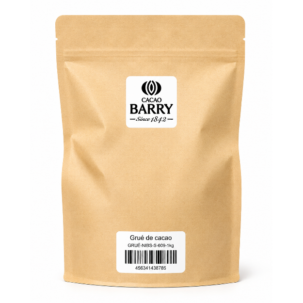 Grué de cacao 1Kg - Cacao Barry - Grué de cacao - GRUÉ-NIBS-S-609-1kg - La Guilde Culinaire