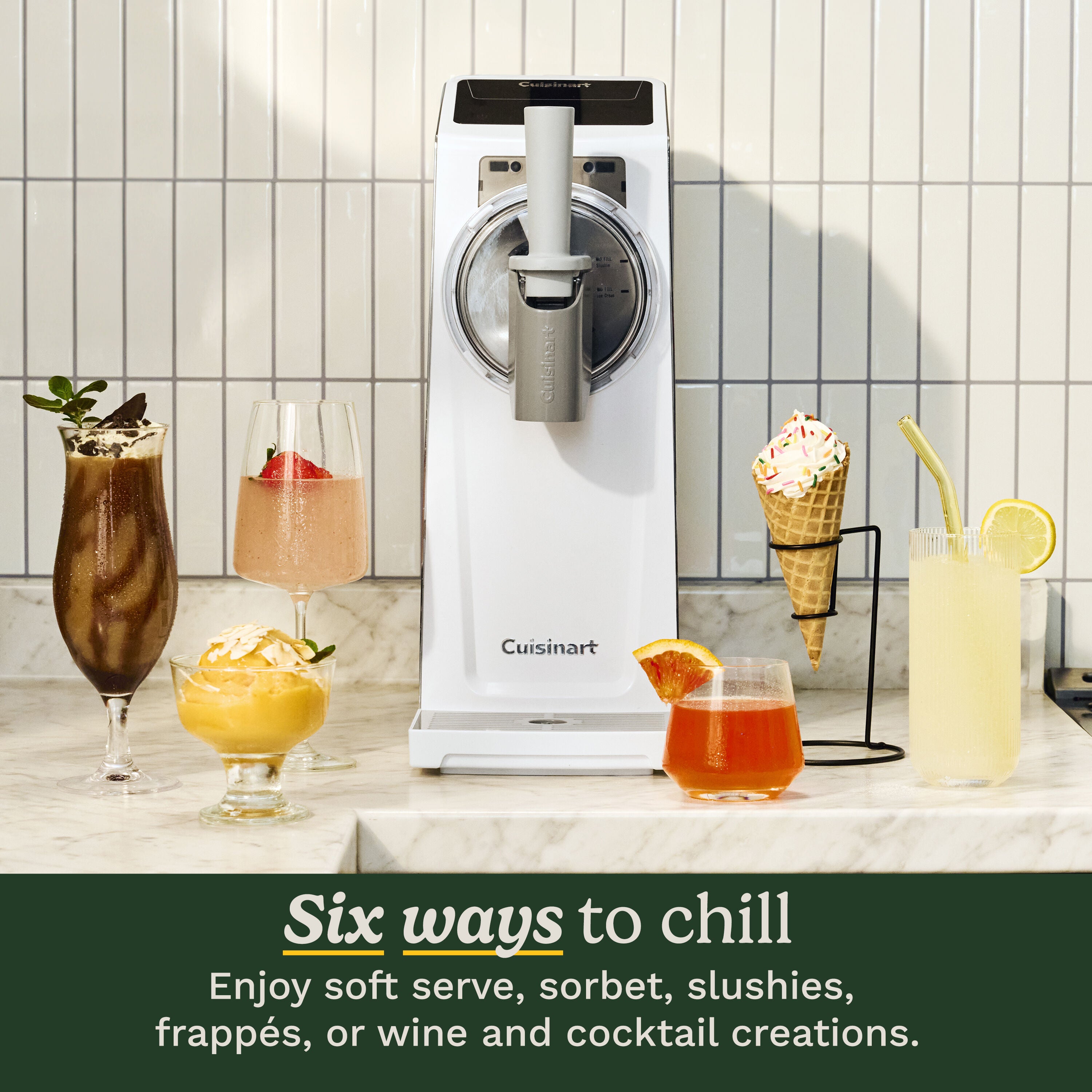 6-en-1 Sorbetière et Machine à Granités - Cuisinart - Sorbetière et turbine à glace - - La Guilde Culinaire