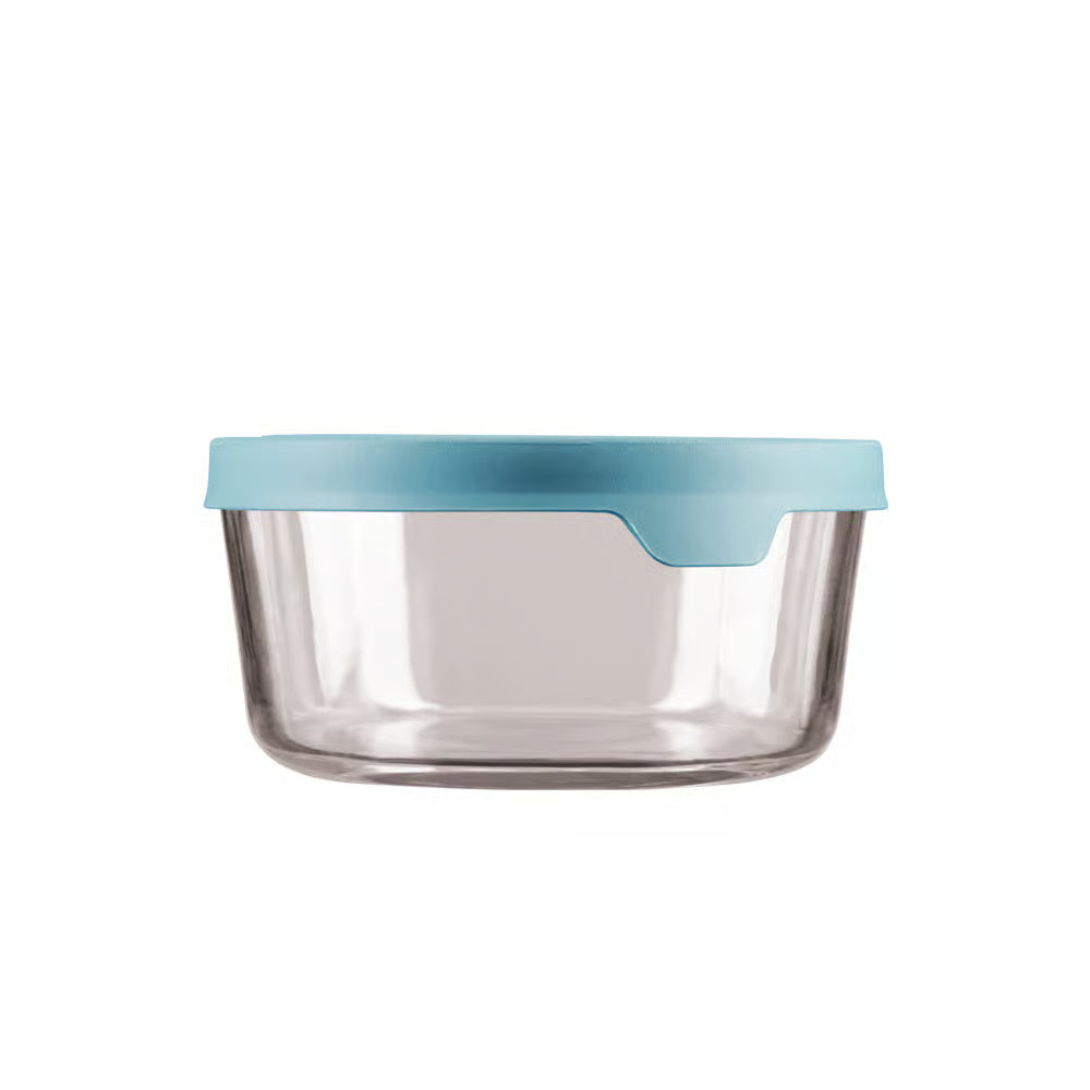 Contenant de conservation Rond TrueSeal, Bleu Minérale 7 tasses - Anchor Hocking - Contenant pour aliment - 79180/13099 - La Guilde Culinaire