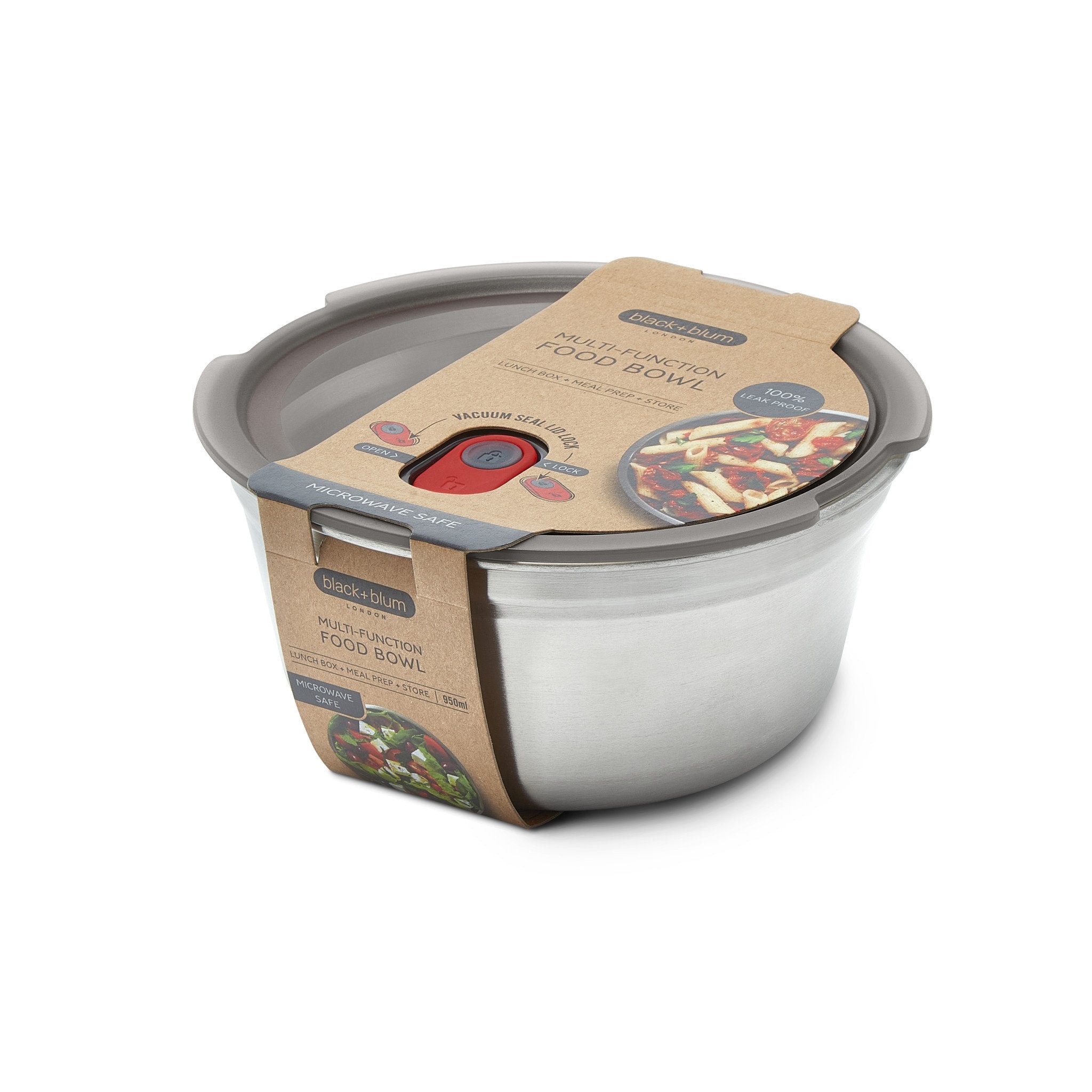 Bol alimentaire multifonction en acier - Large    - Black + Blum London - Boîte à repas -  - La Guilde Culinaire