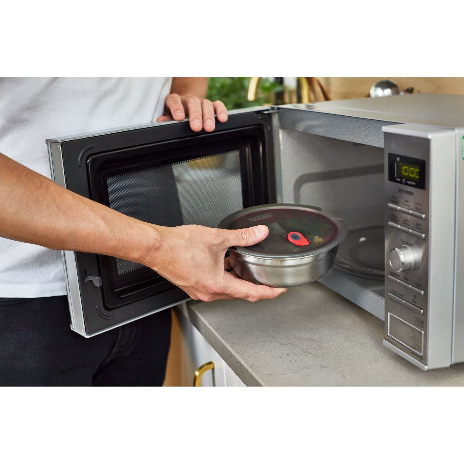 Bol alimentaire multifonction en acier - Petit    - Black + Blum London - Boîte à repas -  - La Guilde Culinaire