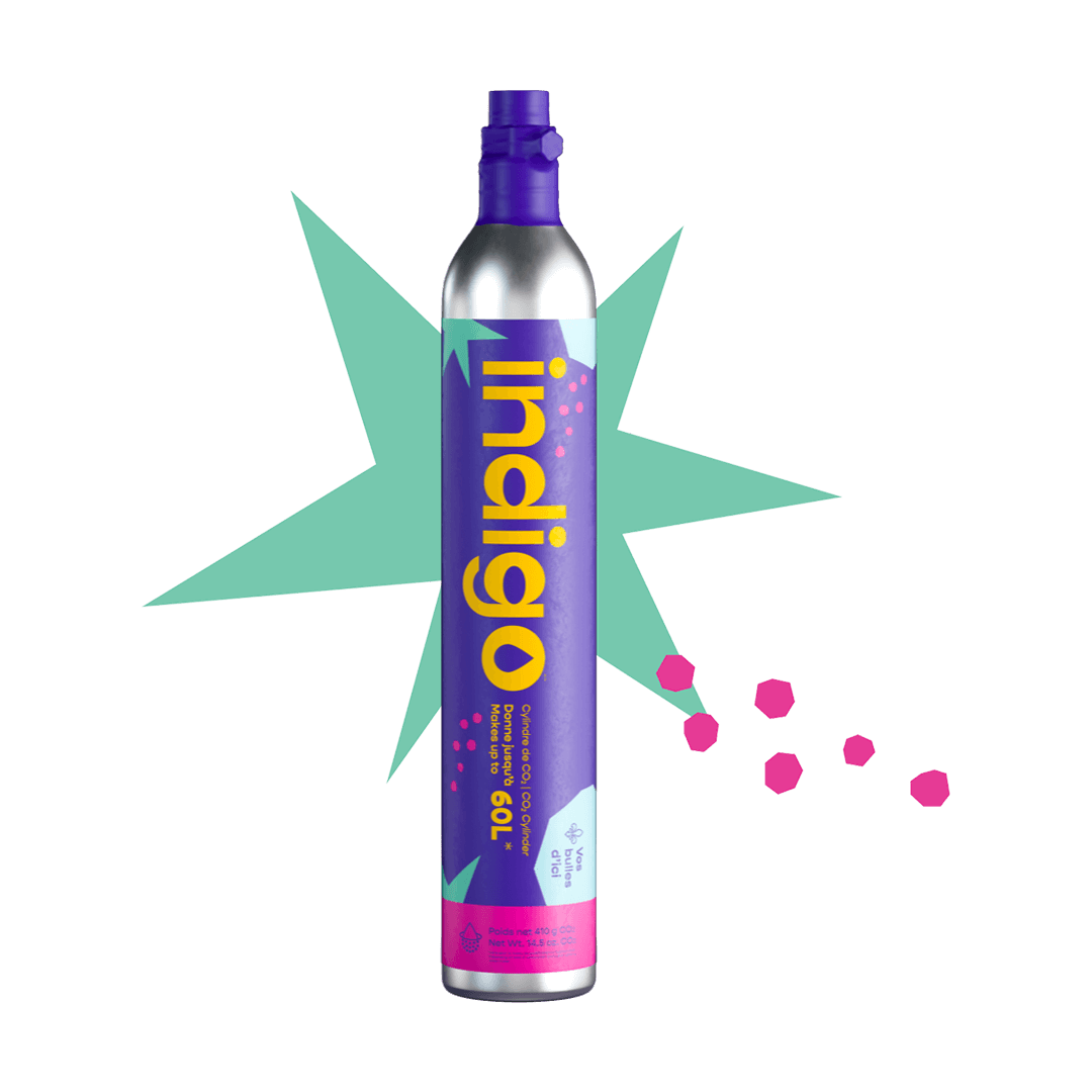 Cylindre de CO2 Indigo Soda    - Indigo Soda - Cartouche de CO2 -  - La Guilde Culinaire
