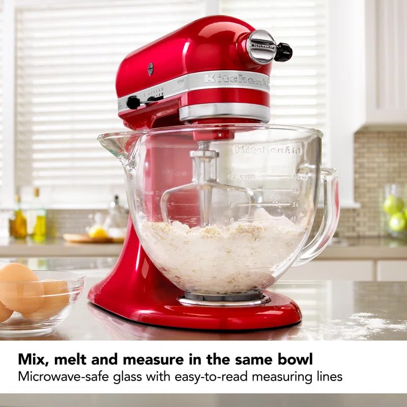 Bol en verre gradué 4.7L-5qt pour KitchenAid    - Kitchenaid - Bol batteur sur socle -  - La Guilde Culinaire