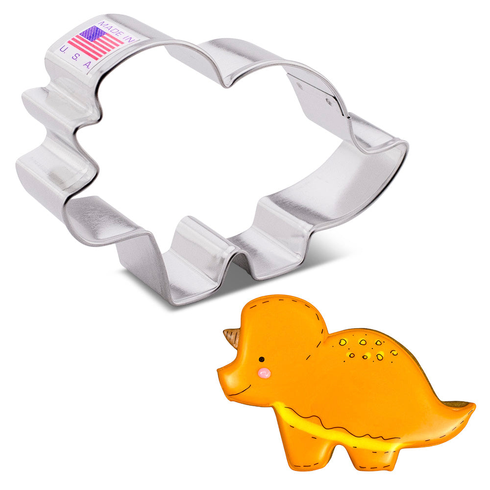Emporte-pièce bébé Tricératops 2.8" x 4.2"    - Ann Clark Cookie Cutters - Emporte-pièce -  - La Guilde Culinaire