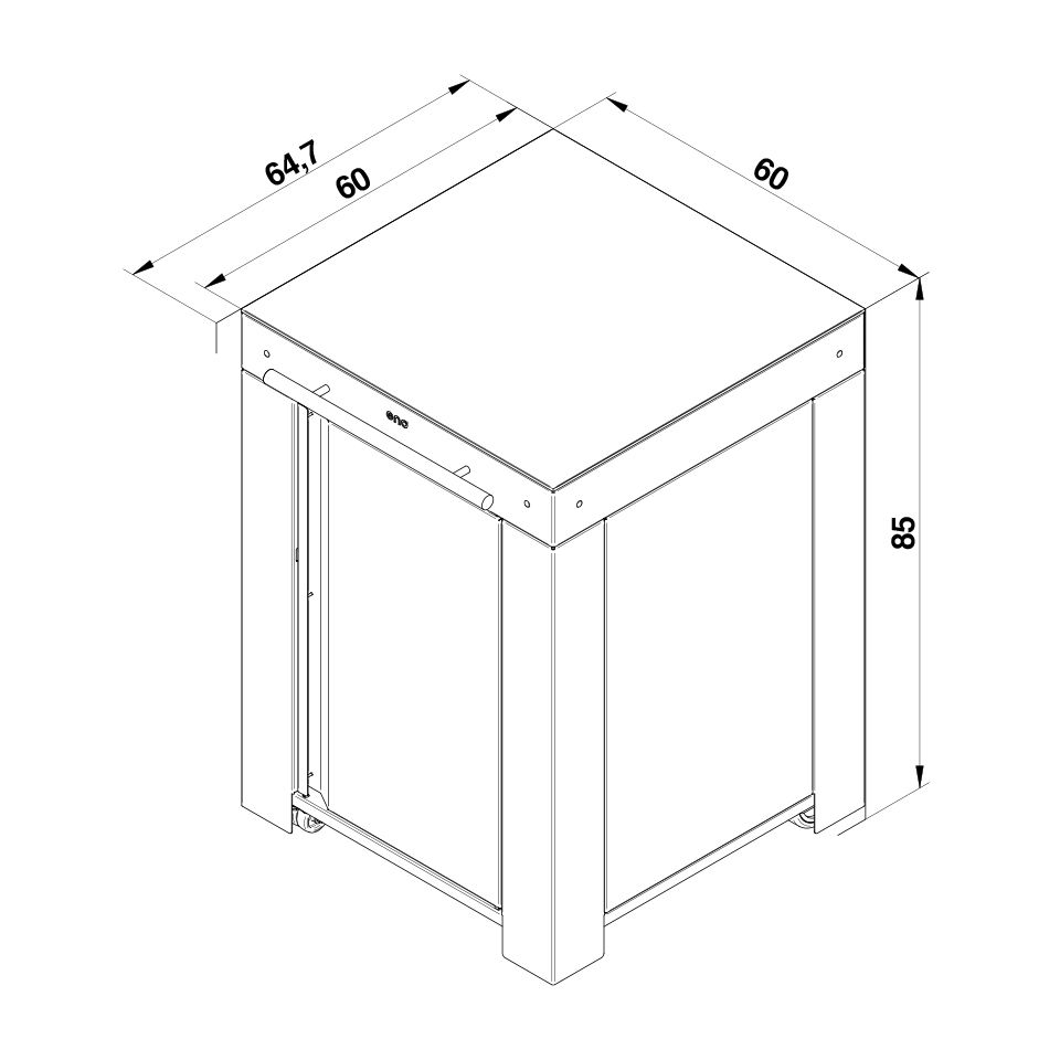 Module desserte FELIX ENO - ENO - Meuble de cuisine extérieur - - La Guilde Culinaire