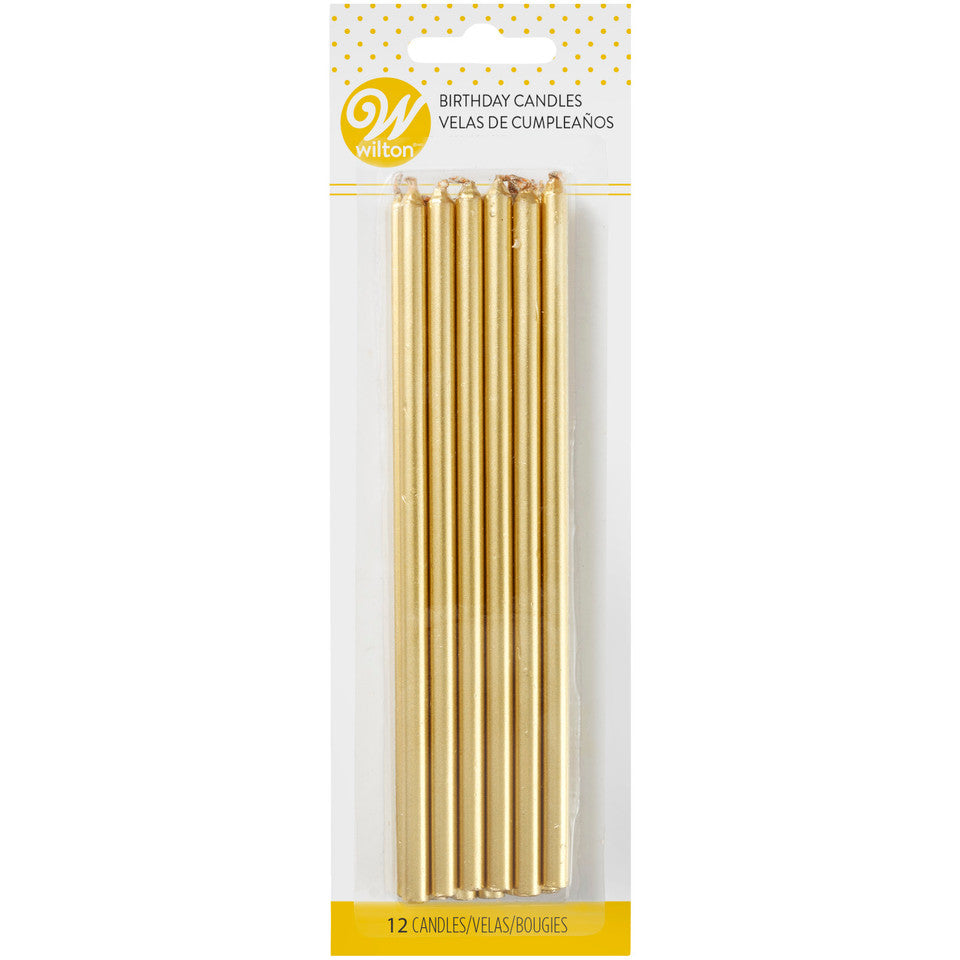 Bougies d'anniversaire dorées - Wilton - Bougie d'anniversaire - - La Guilde Culinaire