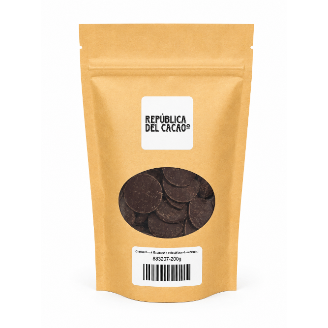 Chocolat noir Équateur + République dominicaine 70% 200 g / 0.44 lbs - Republica Del Cacao - Chocolat - 70%Rép.Dom 883207-200g - La Guilde Culinaire