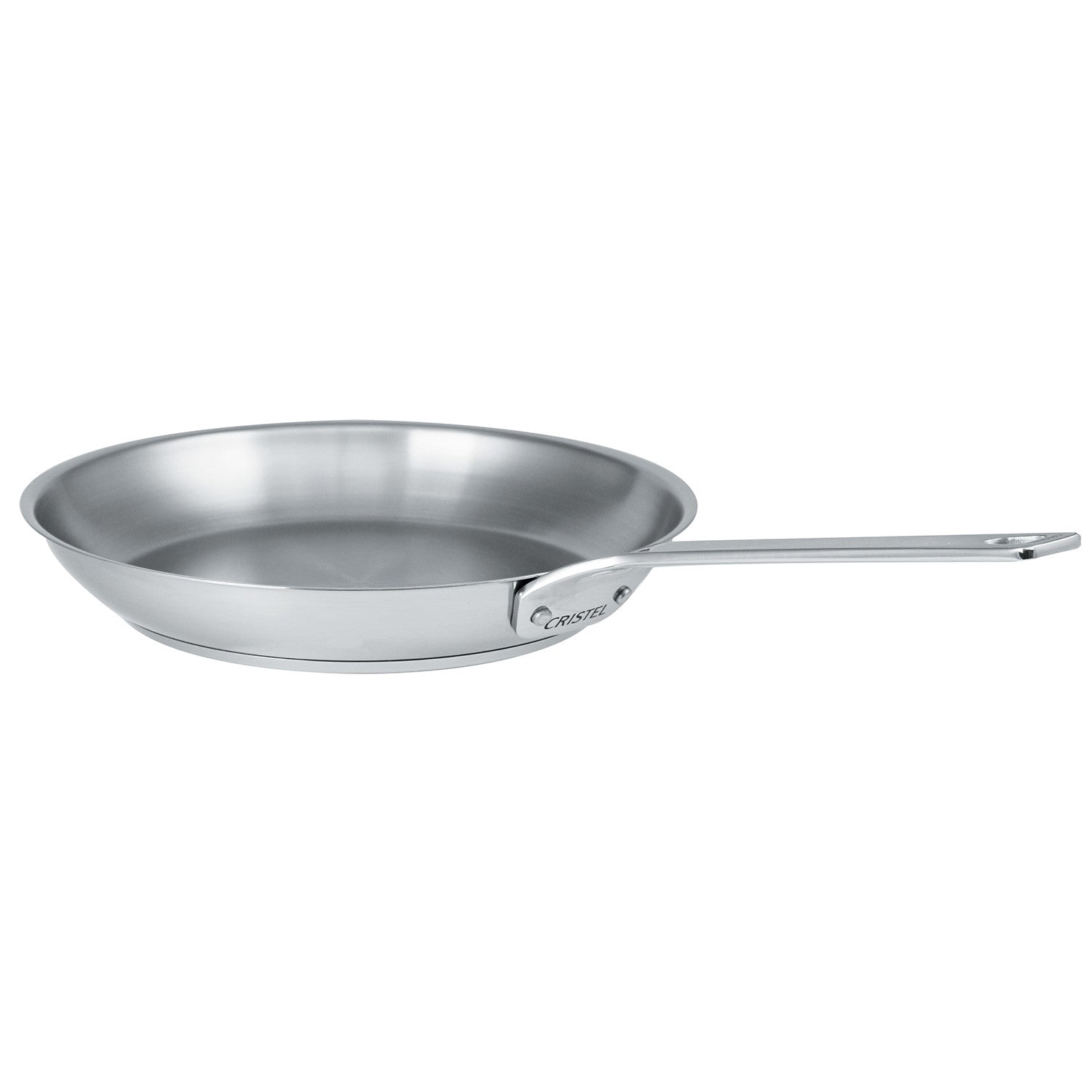 Poêle en Inox Brossé Cristel - Collection 1826 20 cm   - Cristel - Poêle - P20MV - La Guilde Culinaire