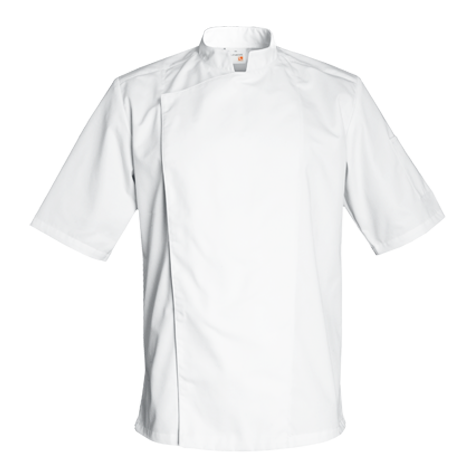Veste de cuisine Firenze Blanc Courtes T00 - UE XS-40/42 - US 31/33 - Clement Design - Veste cuisine homme - FIRENZE BLANC MC T00 - La Guilde Culinaire