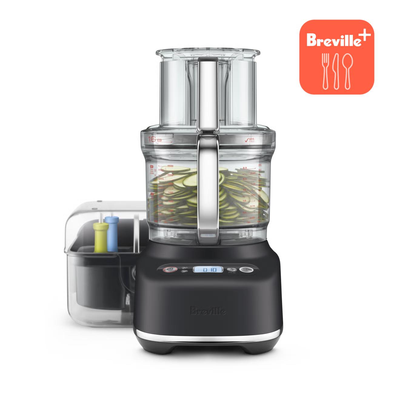 Robot Culinaire The Breville Sous Chef 16 Truffe noire - Breville - Robot cuiseur - BFP810BTR1BNA1 - La Guilde Culinaire