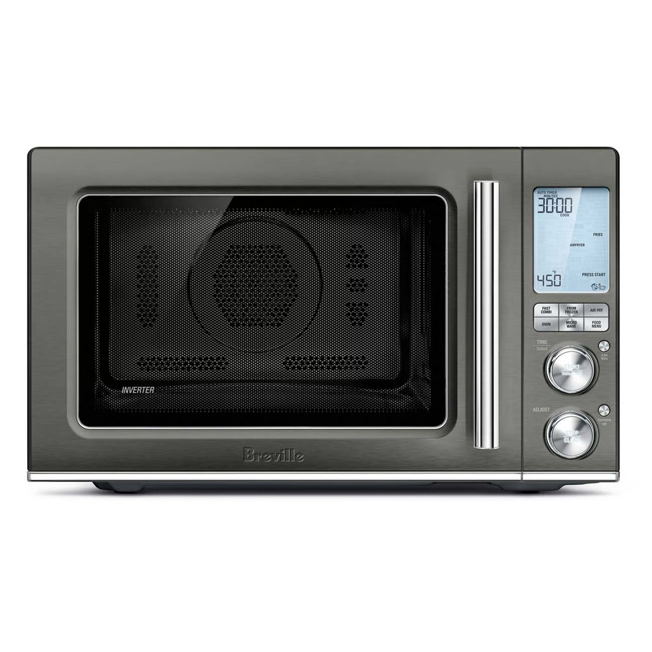 Micro-onde The Combi Wave 3 en 1 Acier inoxydable noir - Breville - Four à micro-ondes - BMO870BST1BCA1 - La Guilde Culinaire