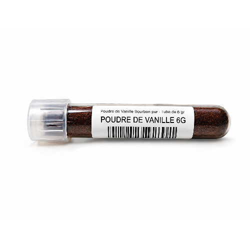 Poudre de Vanille Bourbon pur - Tube de 6 gr - Colibri Vanille - Vanille - - La Guilde Culinaire