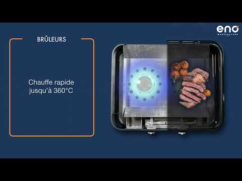 Eno - Ensemble Plancha 2 brûleurs avec couvercle ENOSIGN 65 - Inox - ENO - Ensemble plancha - - La Guilde Culinaire