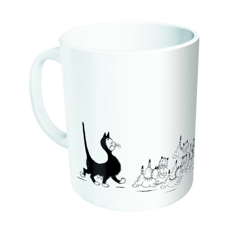 Mug - Promenade en famille - Chats Dubout - Editions Clouet - Tasse - - La Guilde Culinaire
