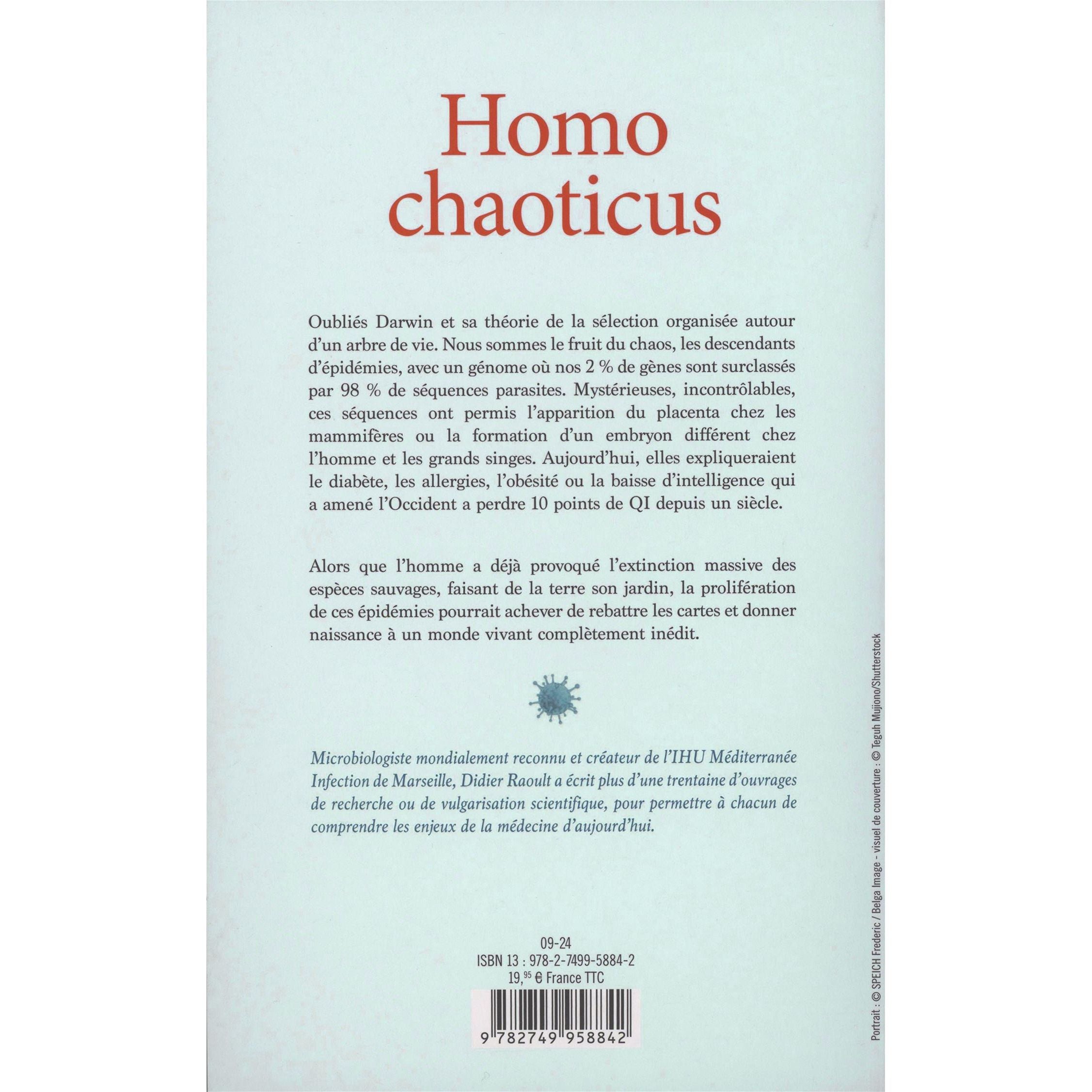 Homo Chaoticus - Michel Lafon - Livre - - La Guilde Culinaire