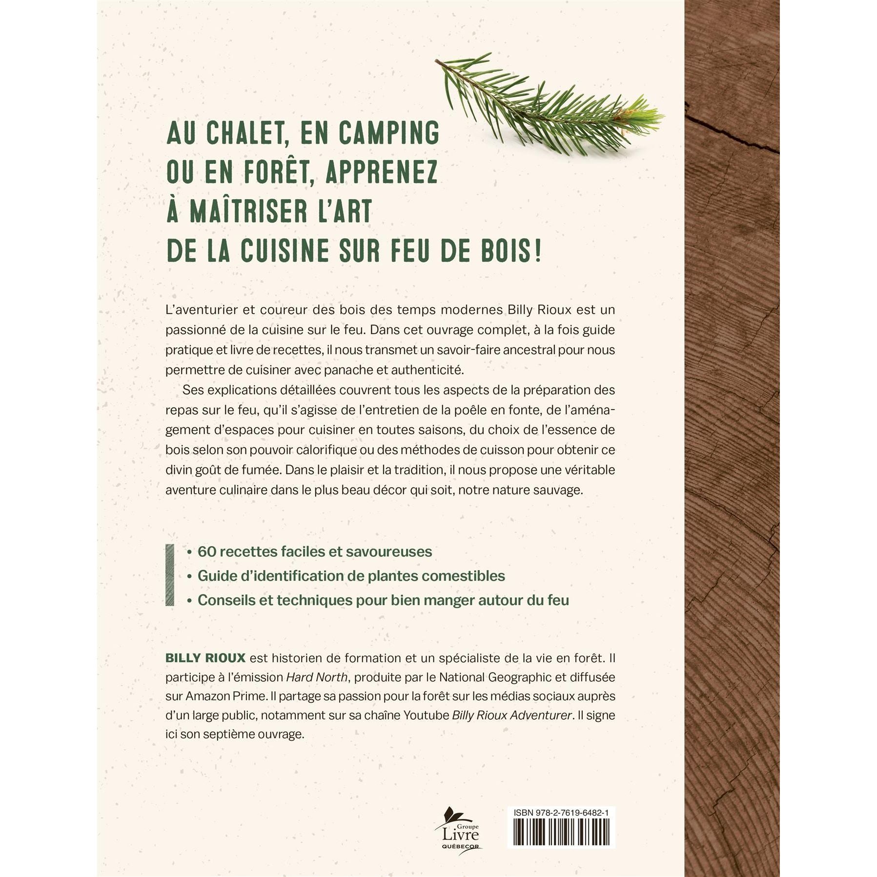 La cuisine sauvage sur feu de bois - De L'Homme Ed. - Livre - - La Guilde Culinaire
