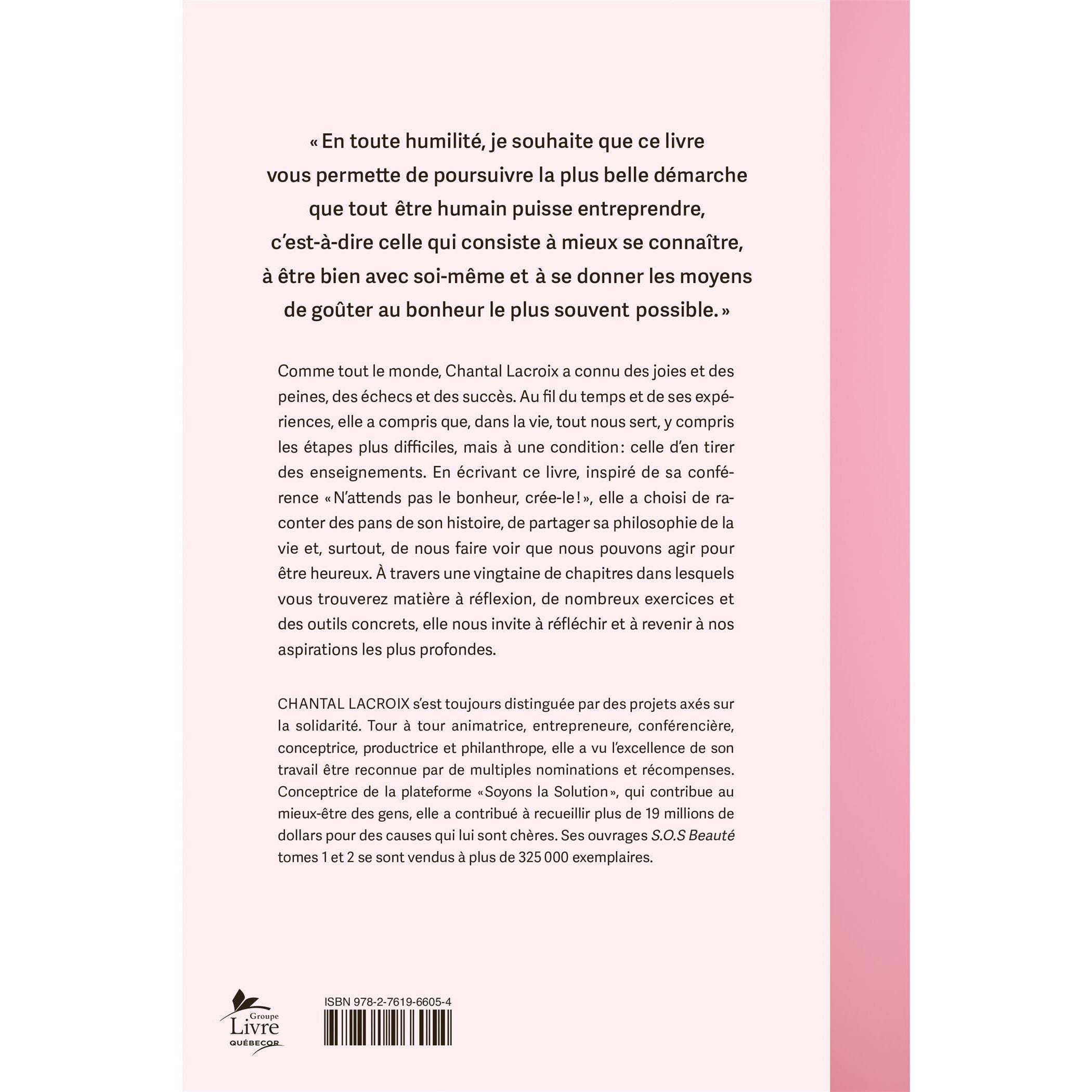 N'attends pas le bonheur, crée-le - De L'Homme Ed. - Livre de bien-être - - La Guilde Culinaire