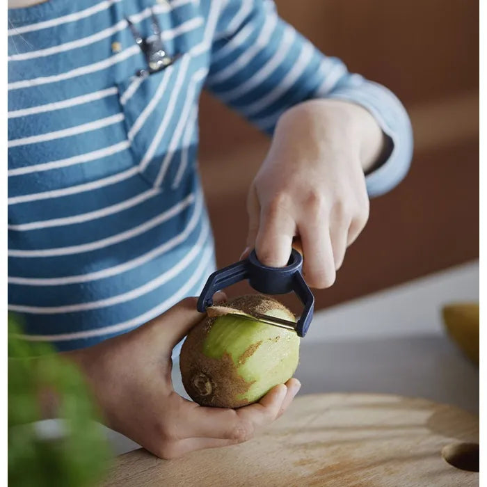 Opinel - Coffret Le Petit Chef (couteau+protège doigt+éplucheur) - bleu    - Opinel - Couteau pour enfant -  - La Guilde Culinaire
