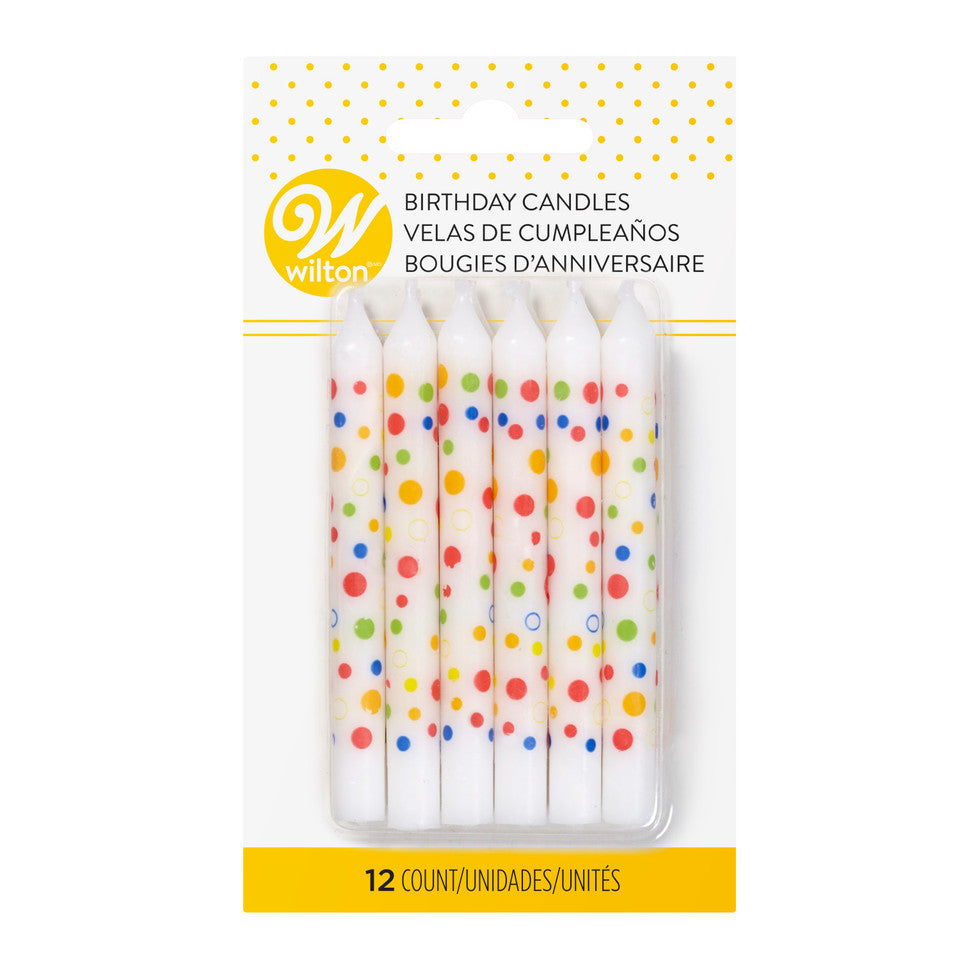 Bougies d'anniversaire, 12 unités - Wilton - Bougie d'anniversaire - - La Guilde Culinaire