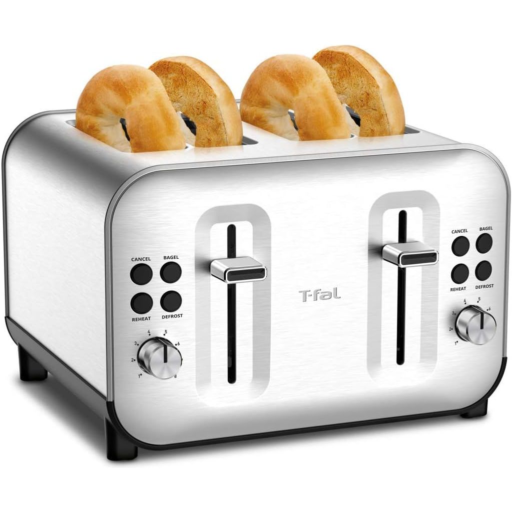 Grille-pain 4 tranches, argenté T-fal * - T-fal - Grille-pain - - La Guilde Culinaire