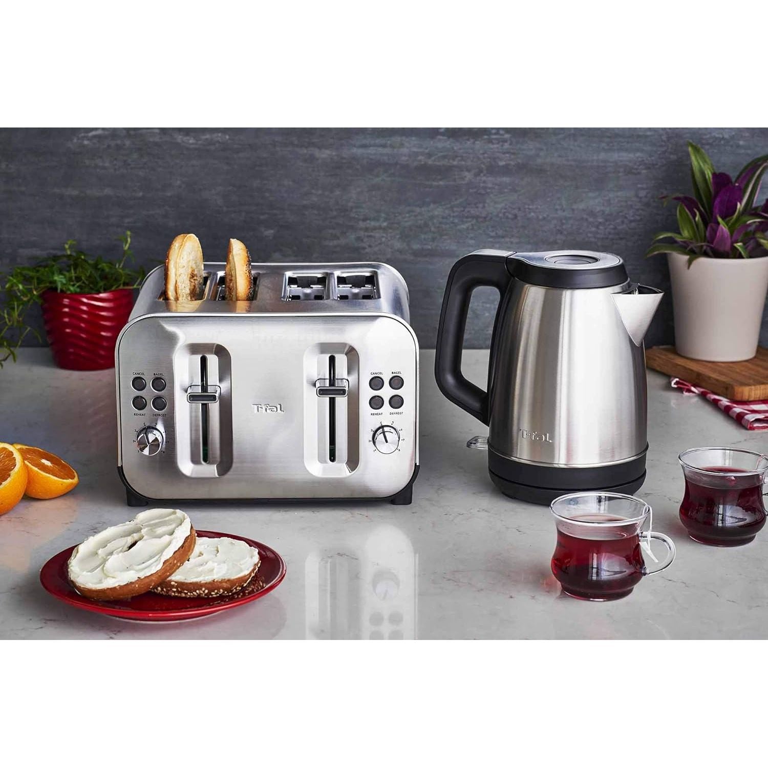 Grille-pain 4 tranches, argenté T-fal * - T-fal - Grille-pain - - La Guilde Culinaire