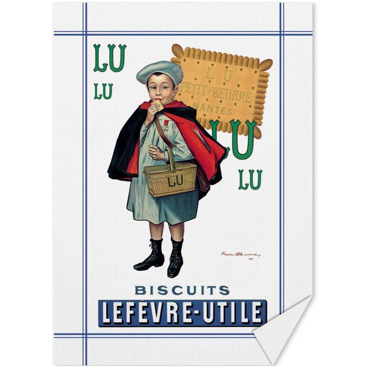 Torchon Petit Écolier - Biscuits LU - Editions Clouet - Linge à vaisselle - - La Guilde Culinaire